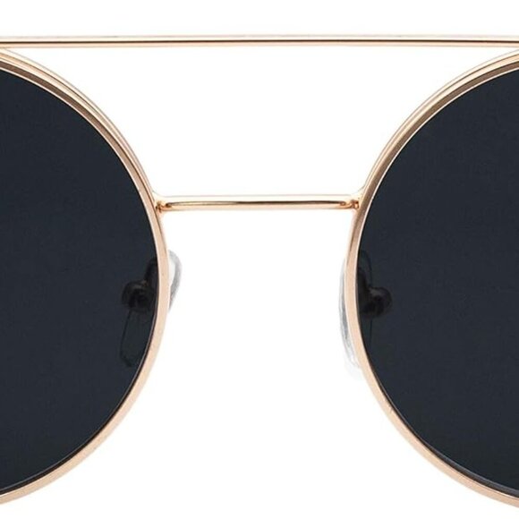 Retro Flip-Up Round Goggles Steampunk Sunglasses - Picture 6 of 6